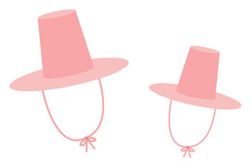 Hand Drawn Spring Hat Sticker Design