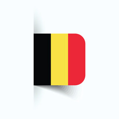 Belgium national flag, Belgium National Day, EPS10. Belgium flag vector icon