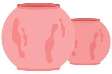 Vase Hand Drawn Spring Sticker Design