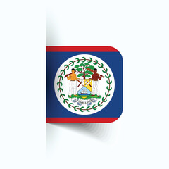 Belize national flag, Belize National Day, EPS10. Belize flag vector icon