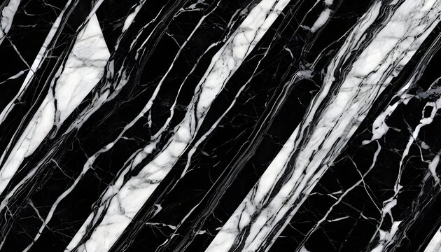 Black marble block texture with white transversal pattern 