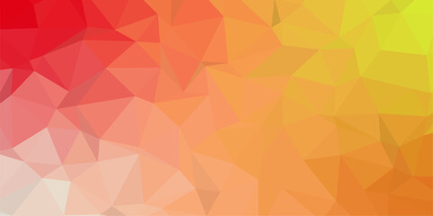 Orange Abstract Low Poly with triangle shapes Design. Modern Green mosaic with textured overlap layer background. The background for the web site, the texture of triangulation