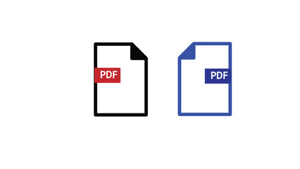 PDF file download icon. Document text, symbol web format information