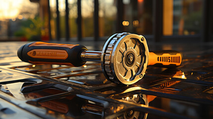 Rustic Relics: Exploring the Legacy of Vintage Industrial Machinery and Steel Works, generative AI