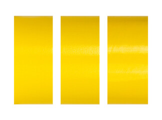 yellow tapes on white background png . Torn horizontal and different size yellow sticky tape,...
