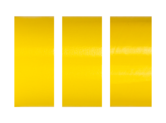yellow tapes on white background png . Torn horizontal and different size yellow sticky tape, adhesive pieces,  yellow tapes on white background