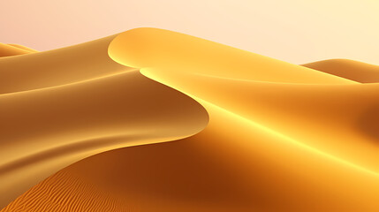 Desert landscape, sand dunes with wavy pattern