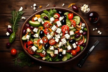 salad garnish with paneer
