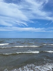 waves on the beach