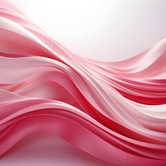 pink ribbons forming a gentle wave across the background
