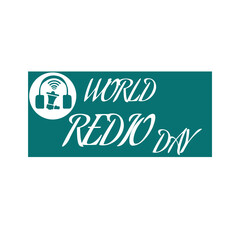 World Radio Day. 4 February. Tower signal icon. Poster, banner, Flyer, card,  design with background. Flat design vector illustration.