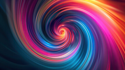 Abstract colorful background with smooth lines in spiral.