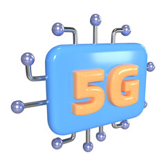 5G 3D Illustration Icon