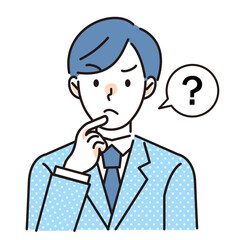 分からない事がある男性会社員