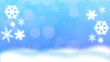 Fototapeta premium 雪、下絵、手書き、かわいい、カラフル、結晶