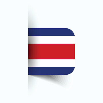Costa Rica Flag national flag, Costa Rica National Day, EPS10. Costa Rica flag vector icon