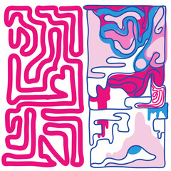 Abstract background illustration with simple shape