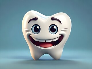Happy Tooth Character Illustration