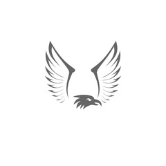  Eagle icon isolated on transparent background