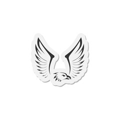  Eagle icon isolated on transparent background