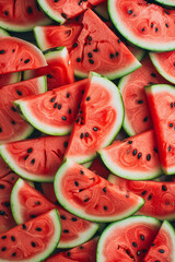 juicy watermelon pattern background, exudes deliciousness, fruit