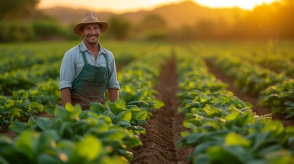 Agriculturist utilize the core data network in the Internet from the mobile to validate, test, and select the new crop method. Young farmers and tobacco farming 