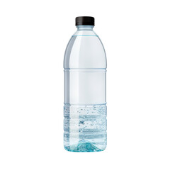 Fototapeta premium Water bottle isolated on transparent background