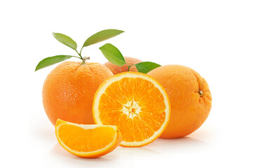 Orange  on white background - 730718341
