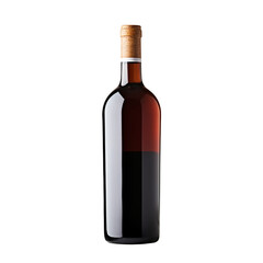 Wine bottle isolated on transparent background