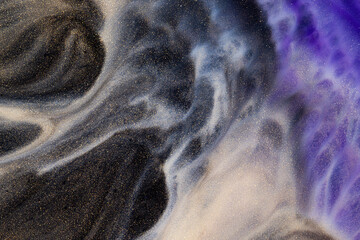 Fantastic Liquid Purple Background Paint