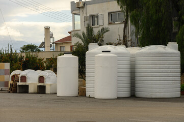 selling water tanks in a village in Cyprus 3