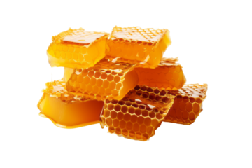 Seamless Honeycomb Pattern Vector - Transparent Background