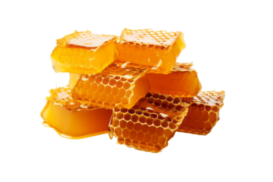 Seamless Honeycomb Pattern Vector - Transparent Background