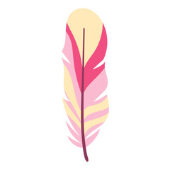 feather illustration with beautiful vector pattern