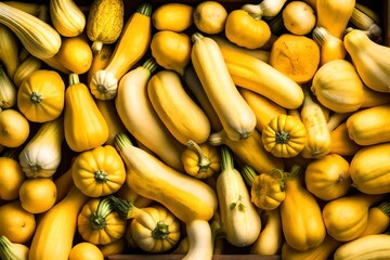 vibrant yellow squash, their tender texture and mild flavor