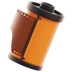 Film Canister Movie Production device and tools 3D Illustration