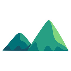 vector mountain object illustration