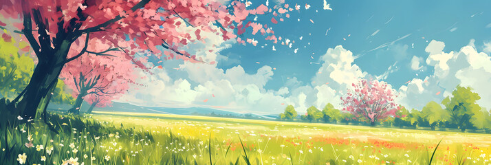 Spring day background