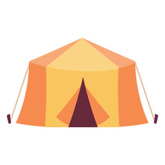 vector camping tent object illustration