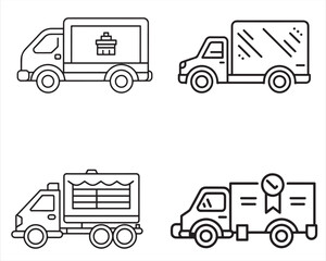 Delivery Track icon vector Drawn By Hands Vector illustration On White Background