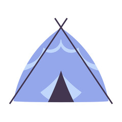 vector camping tent object illustration