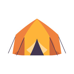 vector camping tent object illustration