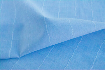 Minimal blue stripe line, texture background, fabric texture, textile pattern, curvy texture...