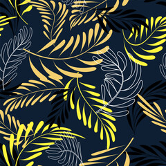 Vector seamless pattern with hand drawn twigs.