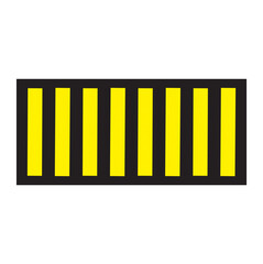 yellow ,black,orange,green blue, white red color road lane vector icon warning sign, vector icon