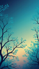 Screen background from Branched shapes and aqua