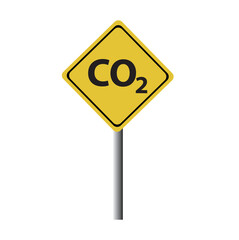 reducing CO2 emissions to stop climate change sign