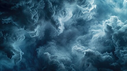 Obraz premium Formations of storm clouds, stormy weather dark background