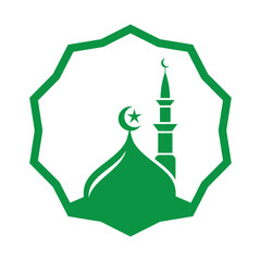 Mosque logo images illustration