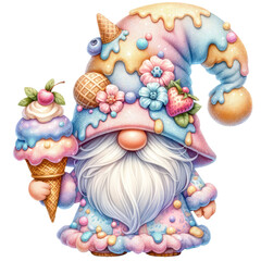 Cute Ice Cream Gnome Clipart | Whimsical Summer Illustration
Festive Gnome Clipart with Ice Cream Cone | Fun Cartoon Character
Sweet Ice Cream Gnome Cartoon Clipart | Summer Dessert Illustration